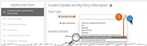 Screenshot of incident details